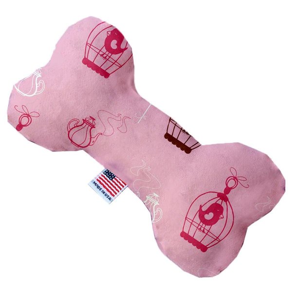 Mirage Pet Products 6 in. Pink Whimsy Bird Cages Bone Dog Toy 1117-TYBN6
